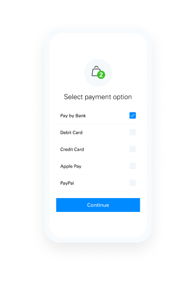 Select Pay by Bank